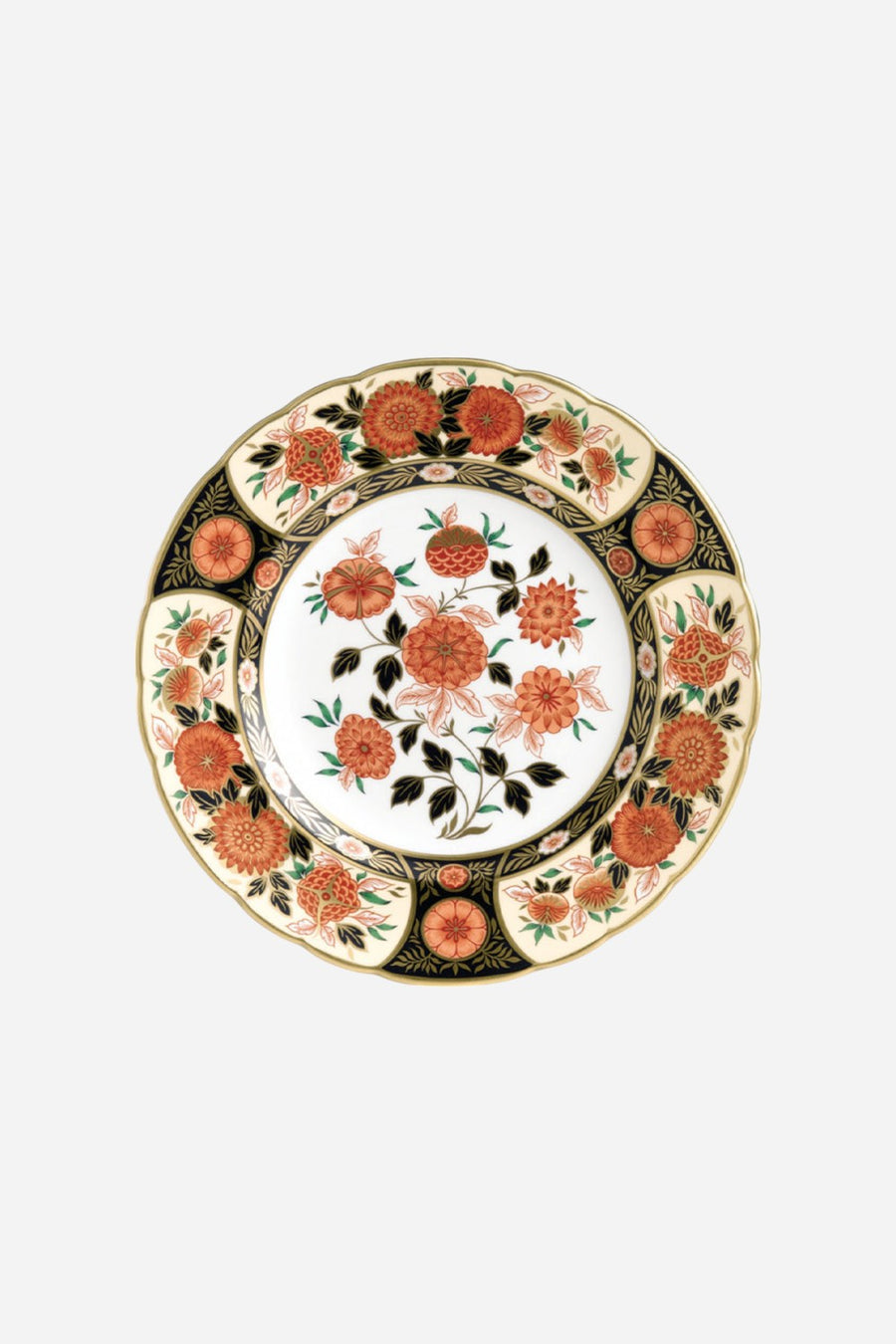 Royal Crown Derby Imari Accent Plate In Antique Chrysanthemum