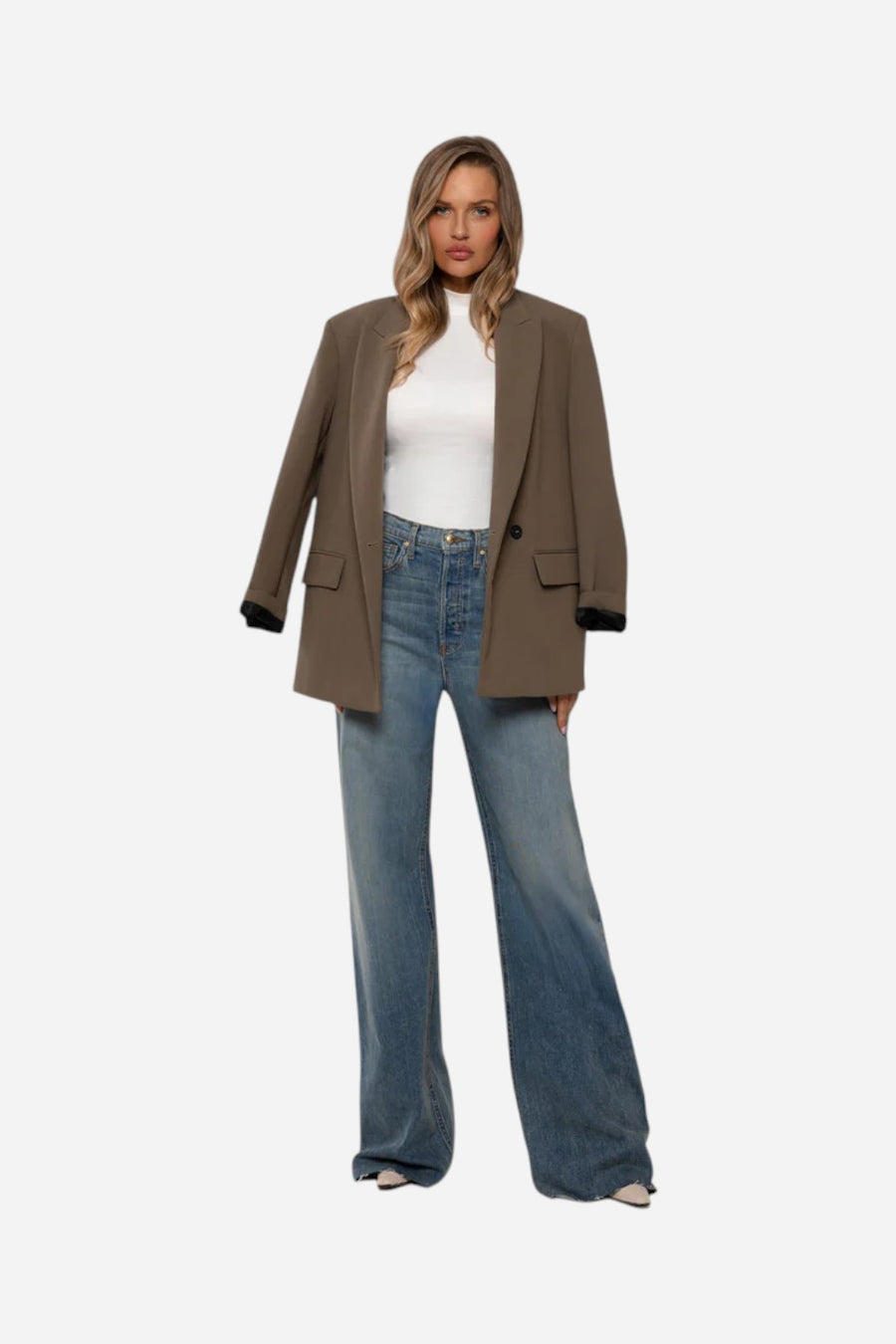Rudes Denim The Phoenix Wide Leg in Sapphire Blue