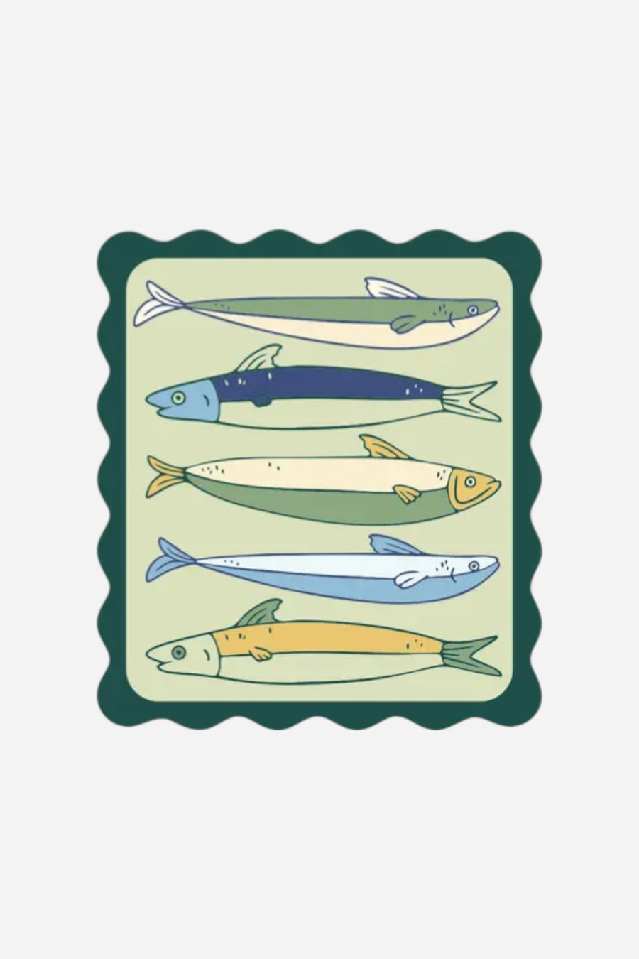 Ruff House Print Shop Fishy Frame Sticker