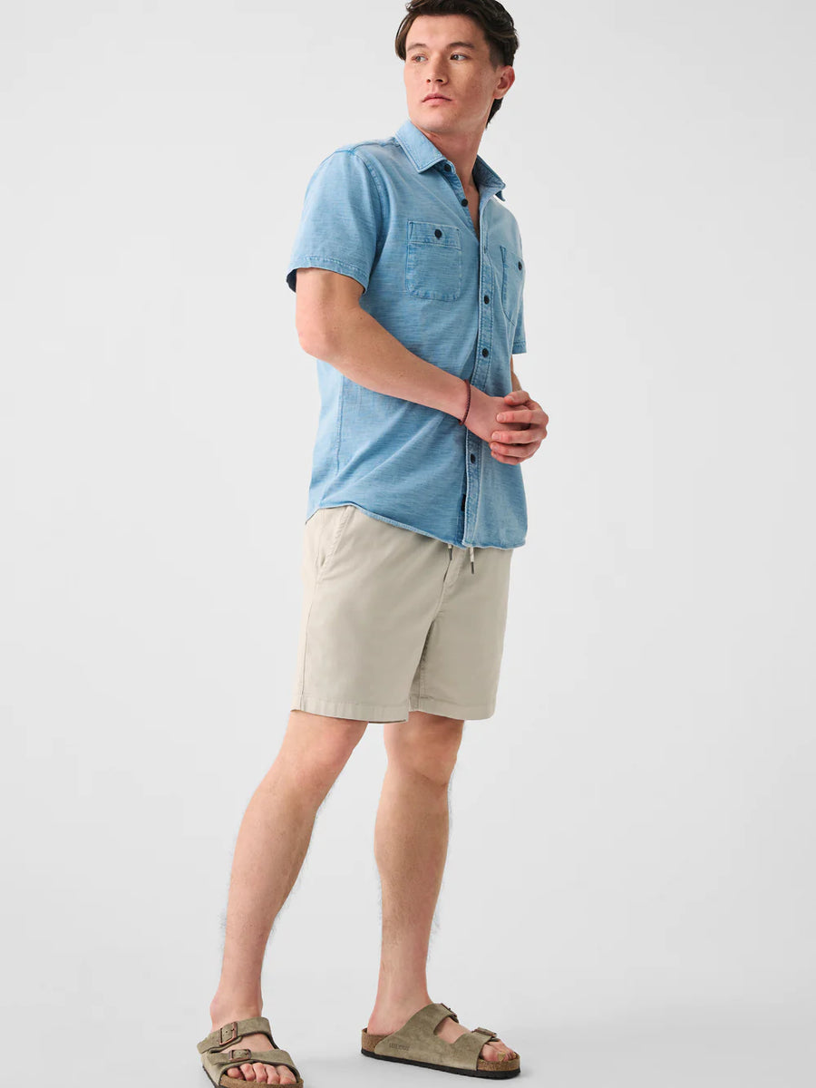 Faherty Essential Drawstring Short in Birch