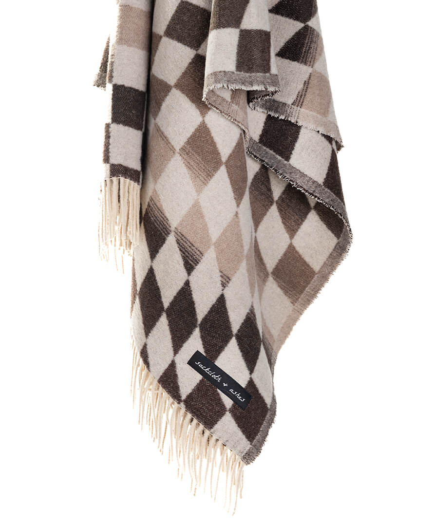 Sackcloth + Ashes Checkered Topanga Throw Blanket