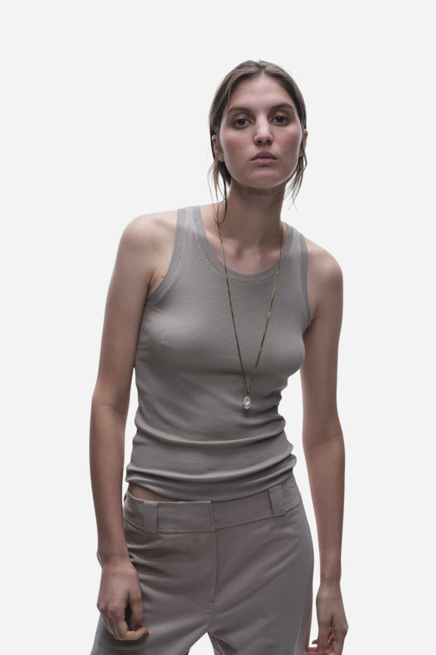 Saint Art Soren Jersey Tank Pebble