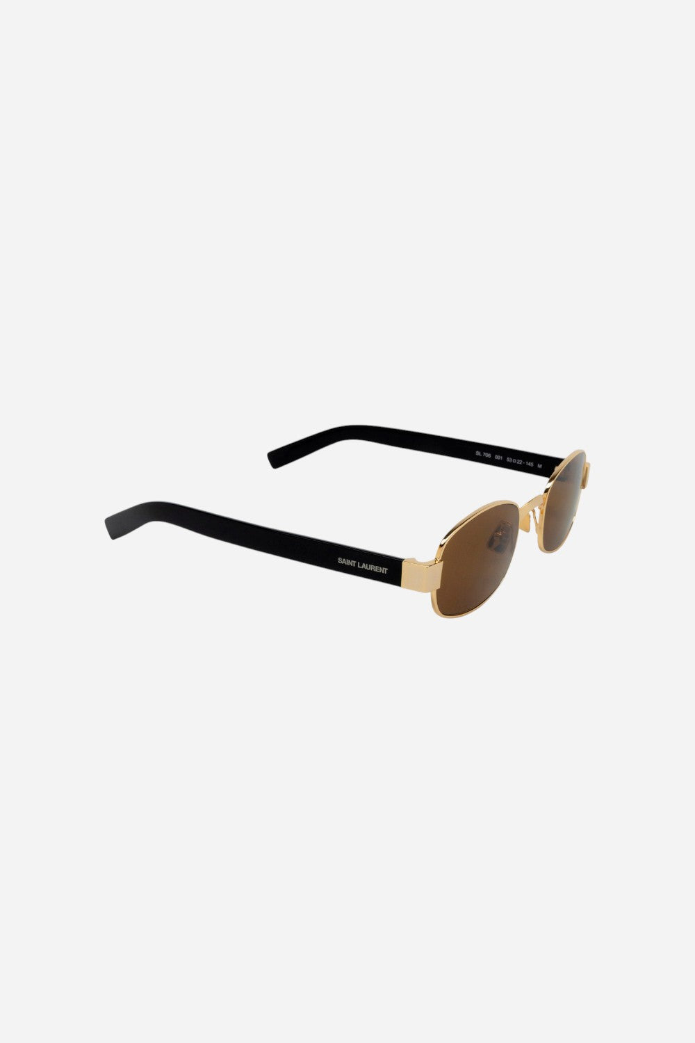 Saint Laurent Oval Sunglasses - Sl 706-001 53 – CHROME