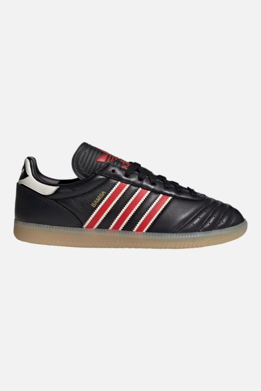 Adidas Samba JP Shoes in Core Black and Red