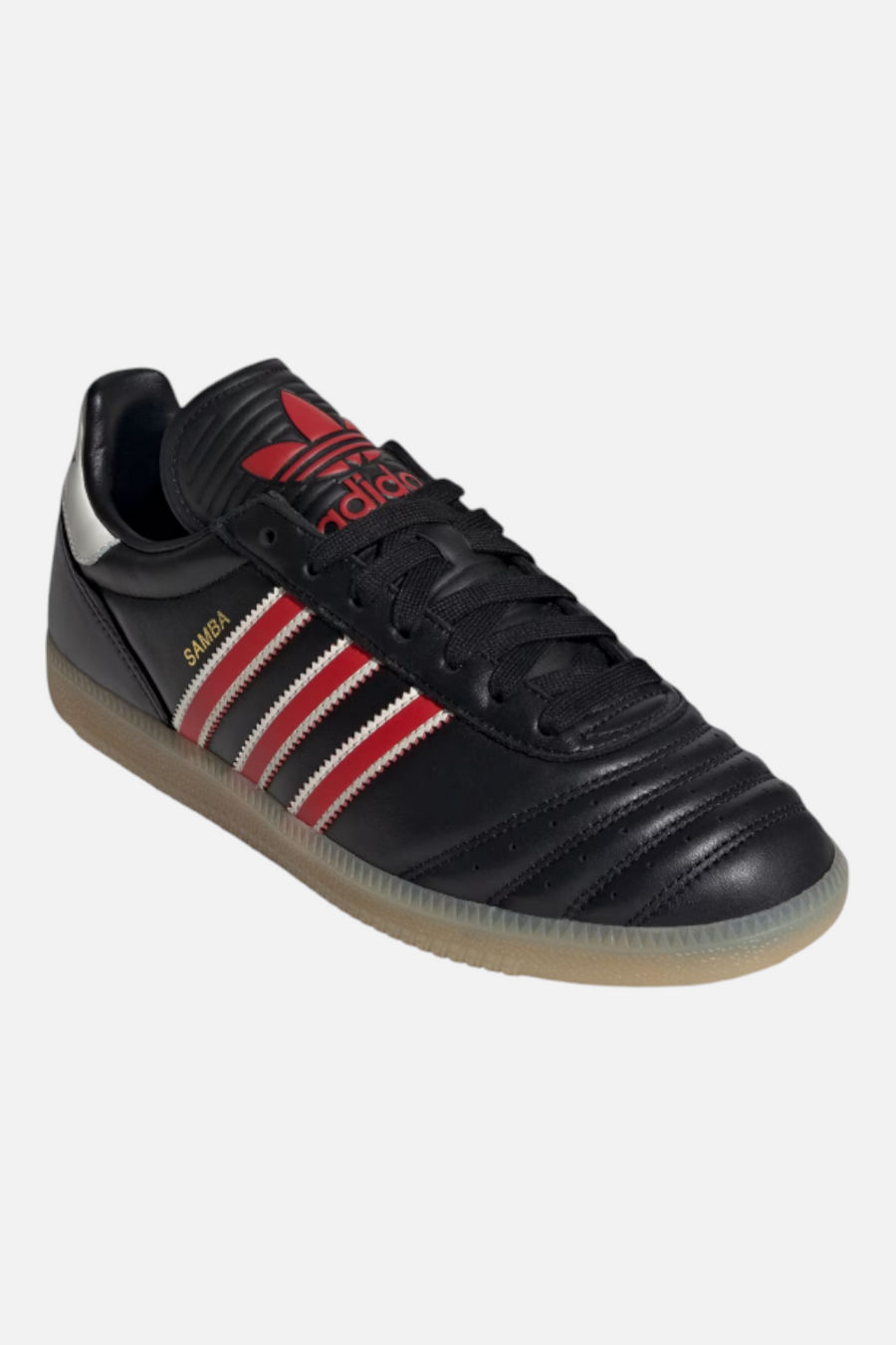 Adidas Samba JP Shoes in Core Black and Red