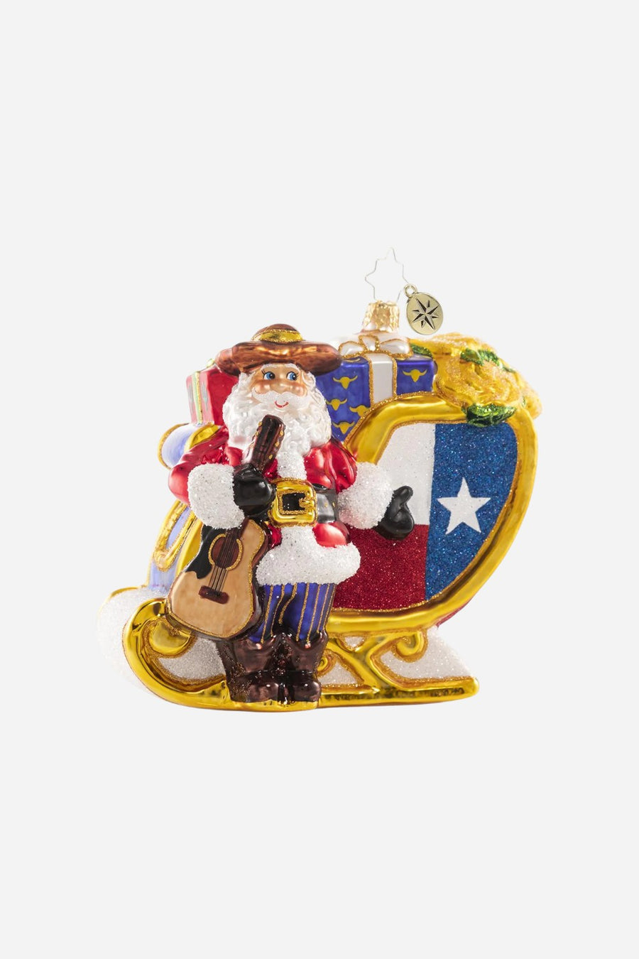 Christopher Radko Santa's Lavish Lone Star Sleigh Ornament