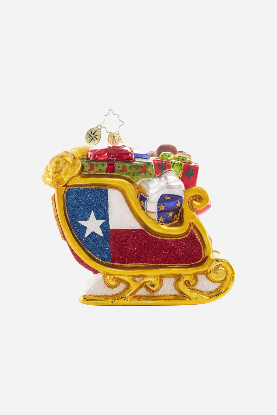 Christopher Radko Santa's Lavish Lone Star Sleigh Ornament