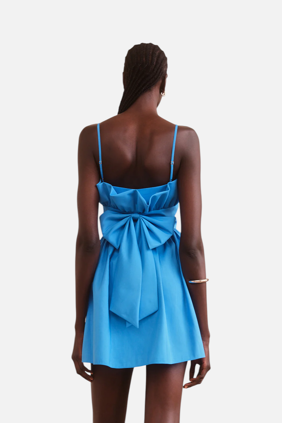 Saylor Aleah Faille Mini Dress in Capri
