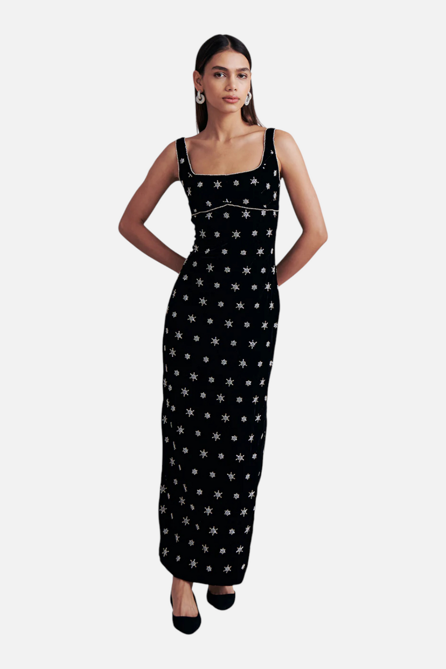 Saylor Emrys Maxi Dress in Black