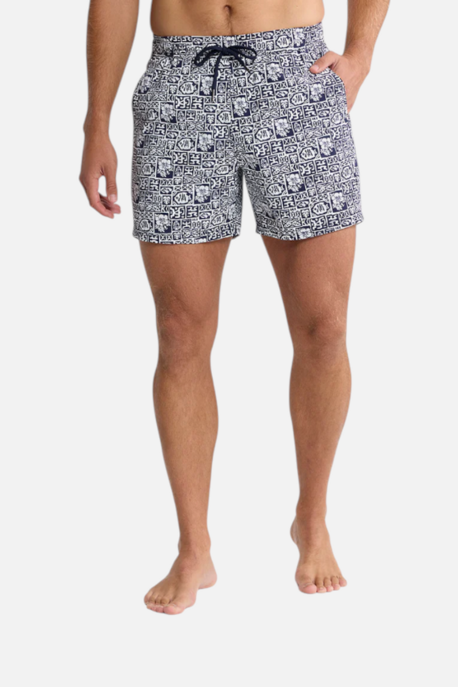 Fair Harbor Bungalow Trunk in Navy Sea