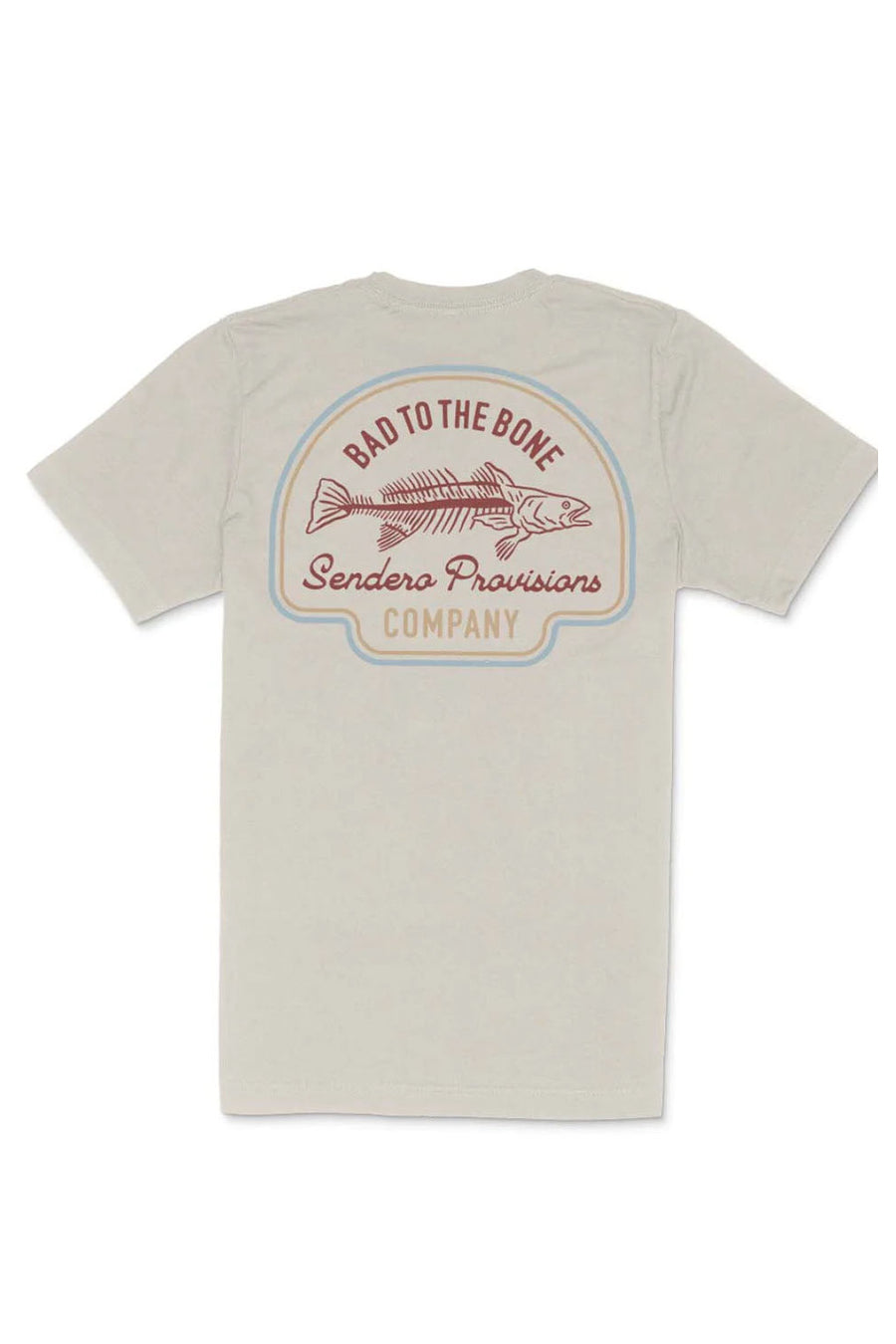 Sendero Provisions Bad To The Bone Tee in Vintage White