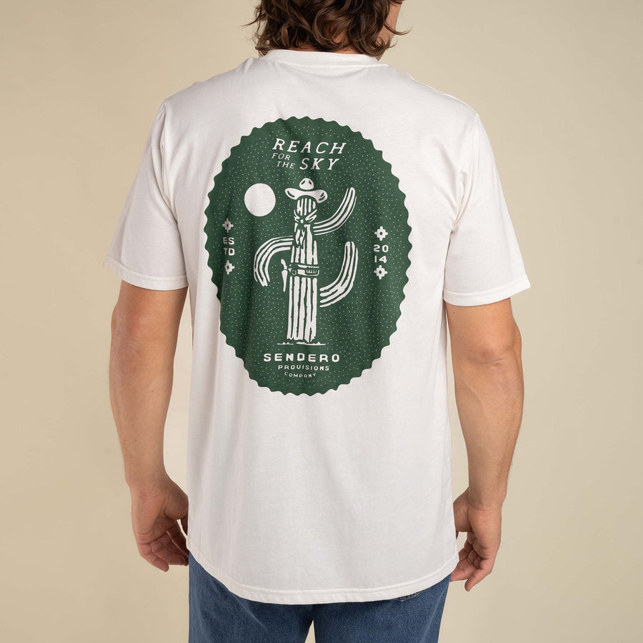 Sendero Provisions Reach For The Sky T-Shirt in Vintage White