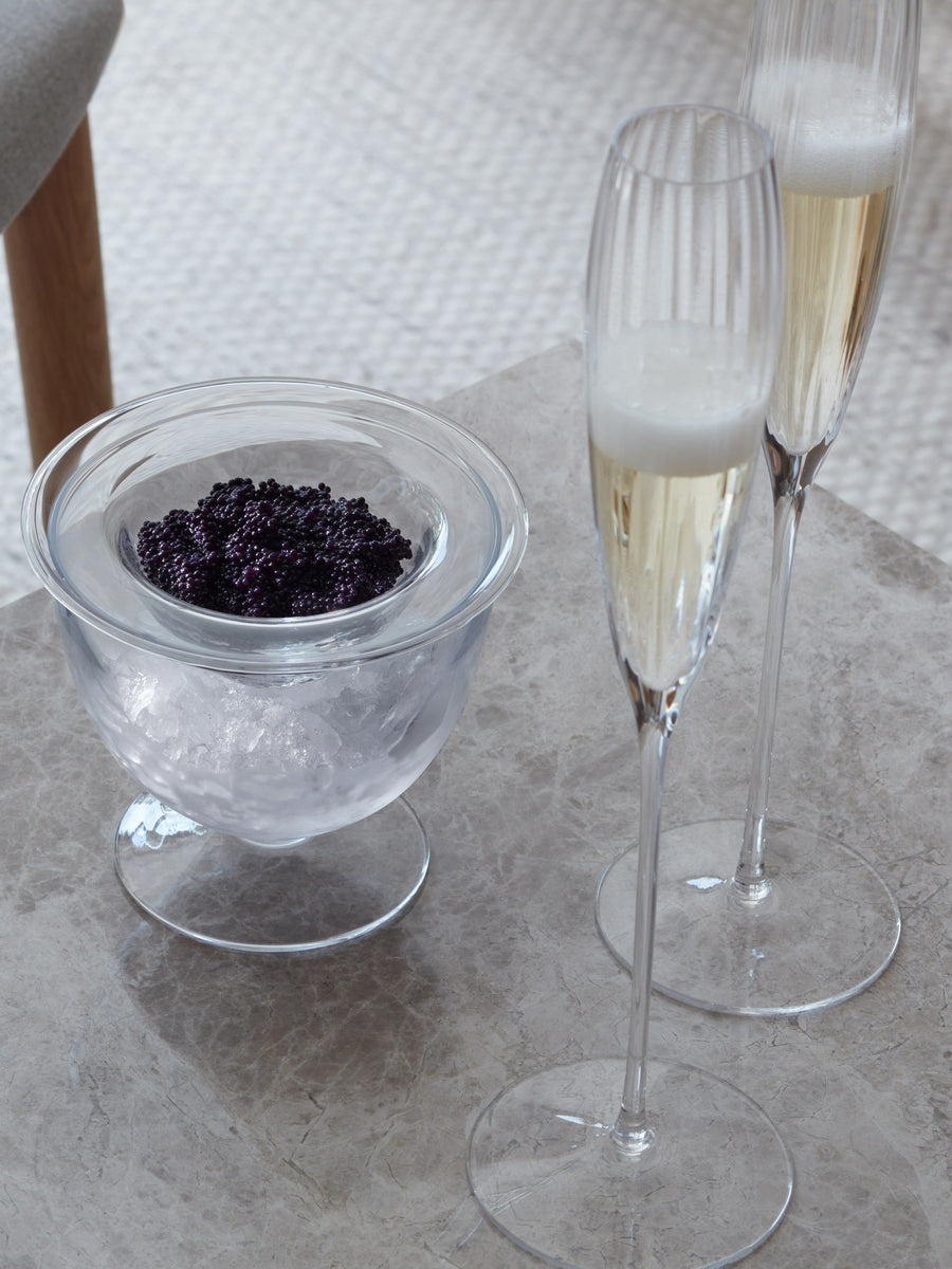 LSA International Serve Caviar Set in Clear