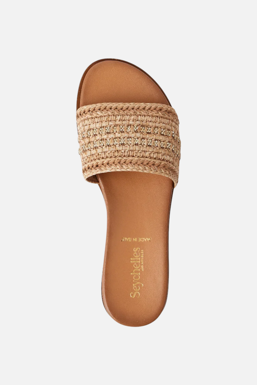 Seychelles Destination Sandal in Natural Raffia