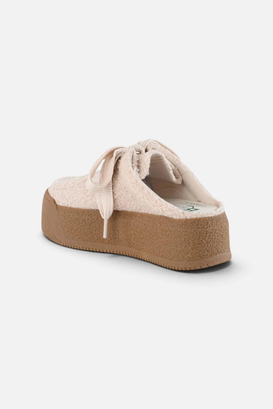 Seychelles Evolution Fleece Platform Mule in Cream