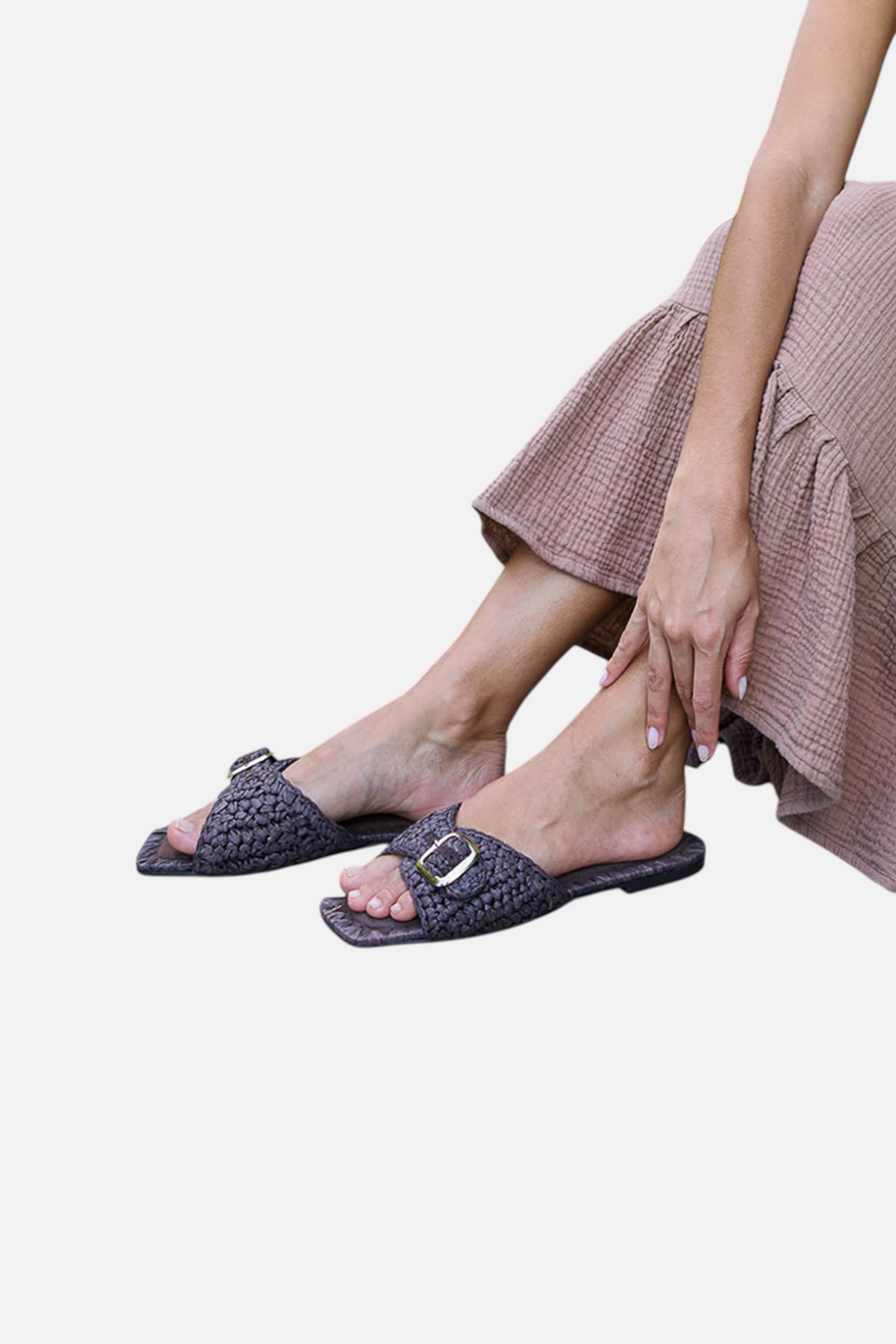 Seychelles Morning Brunch Sandal in Chocolate Raffia