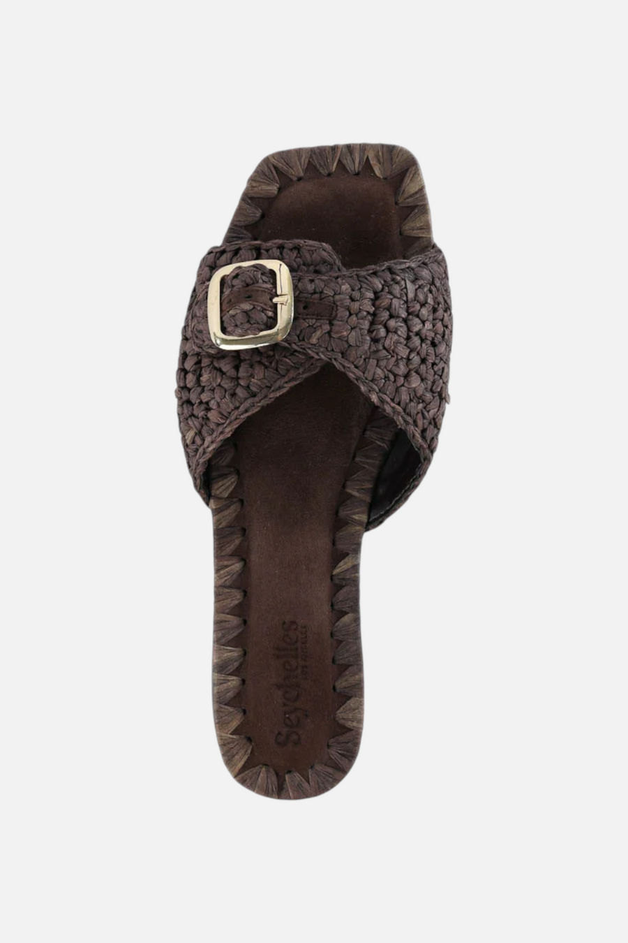 Seychelles Morning Brunch Sandal in Chocolate Raffia