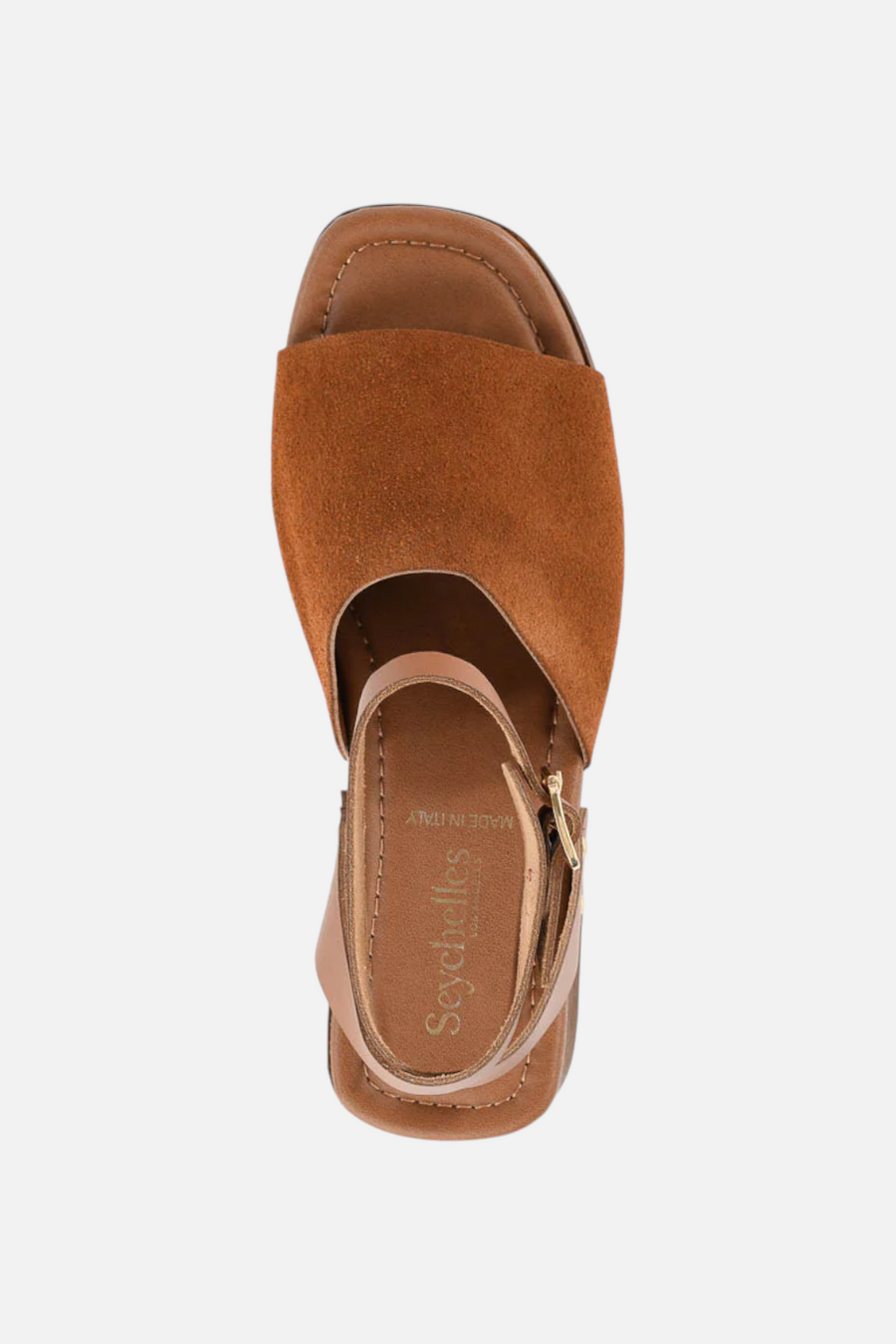 Seychelles Step Forward in Brown Suede Leather