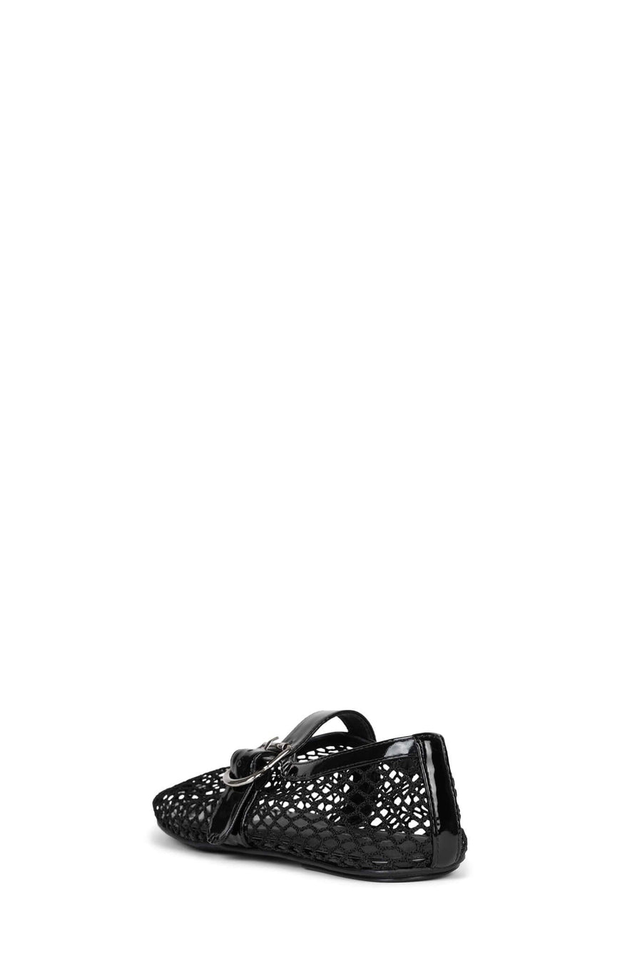 Jeffrey Campbell Shelly-LS2 Flats in Black Patent Combo
