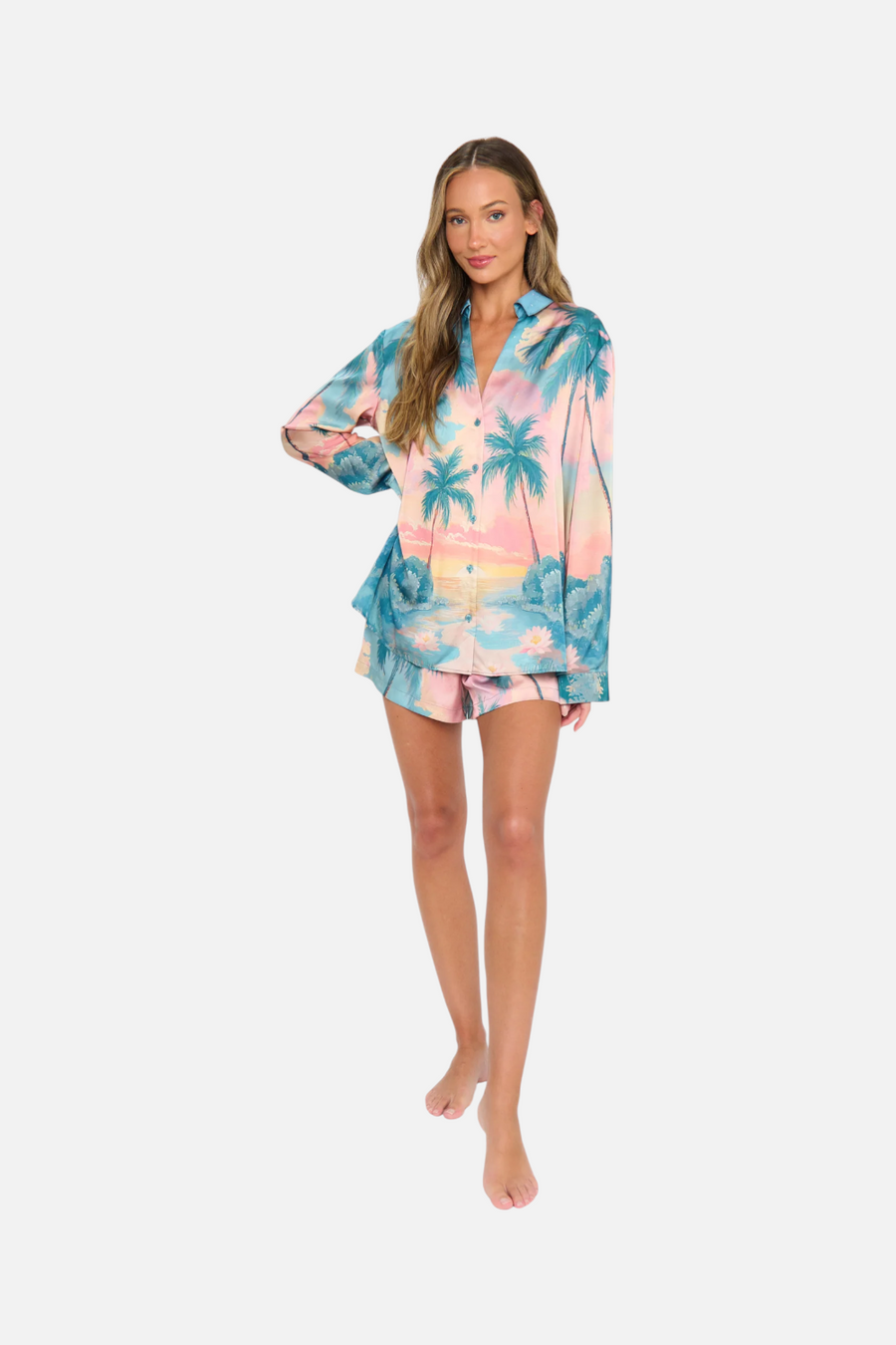 Show Me Your Mumu Early Riser PJ Set in Sunset Cove
