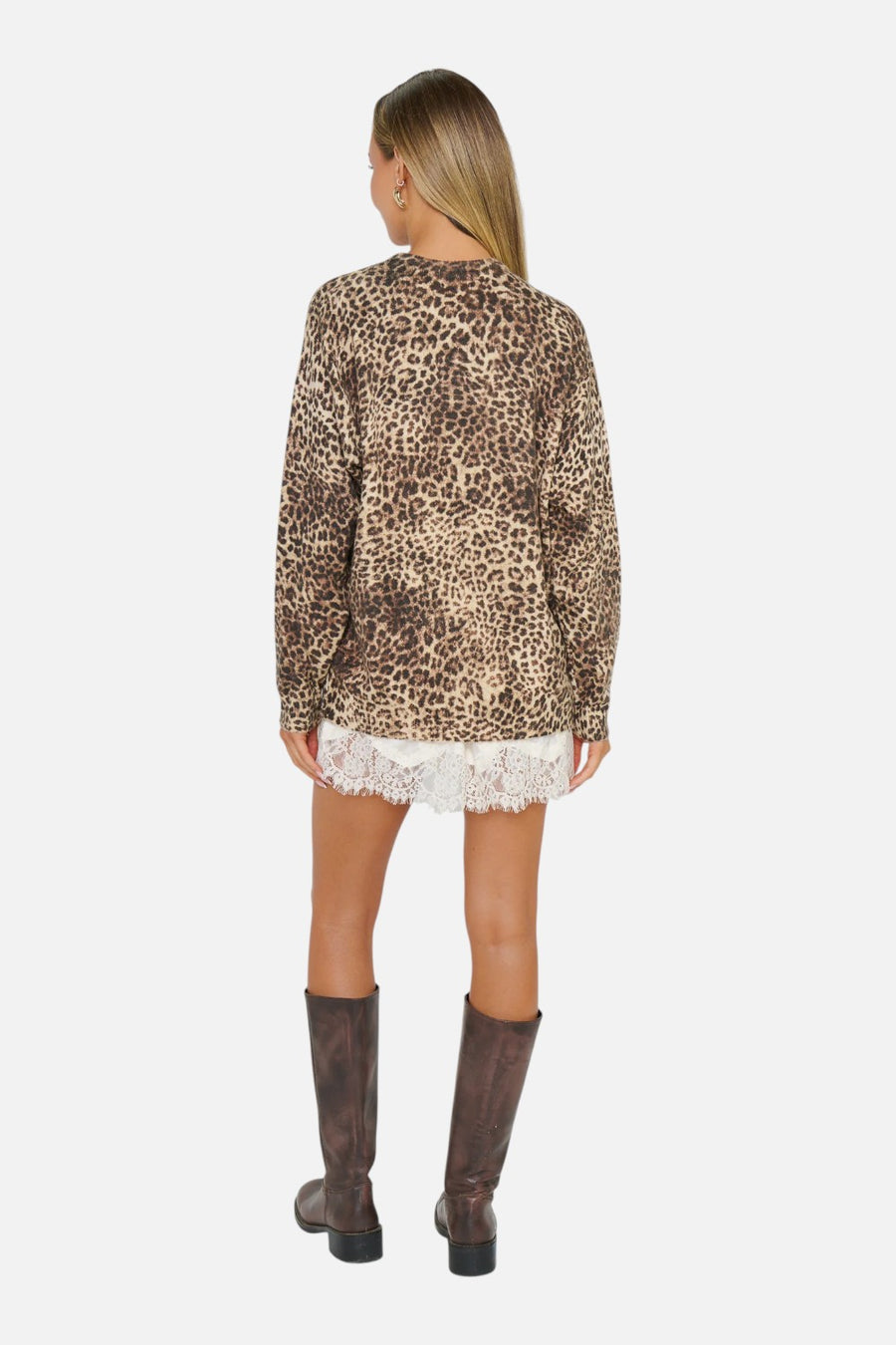 Show Me Your Mumu Feel Good Sweater in Mod Leopard