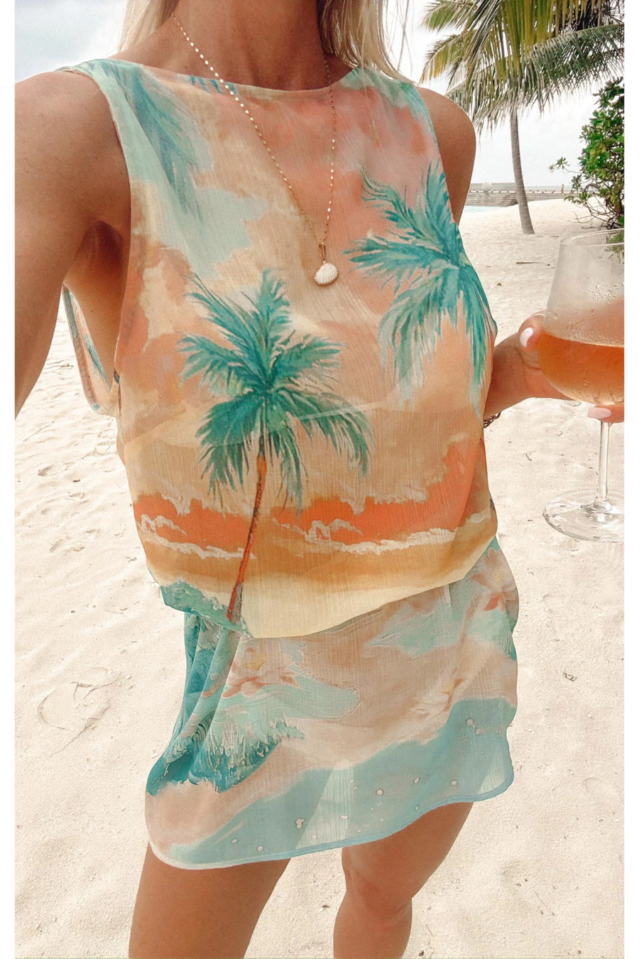Show Me Your Mumu Kiki Mini Dress Sunset Cove
