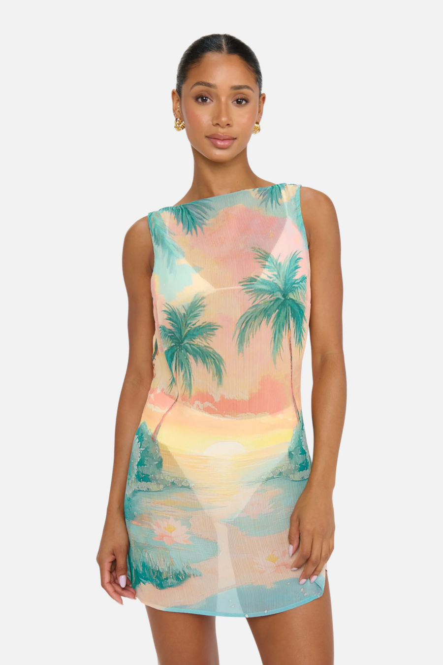 Show Me Your Mumu Kiki Mini Dress Sunset Cove
