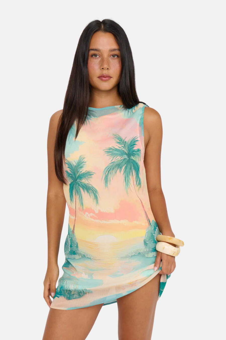 Show Me Your Mumu Kiki Mini Dress Sunset Cove