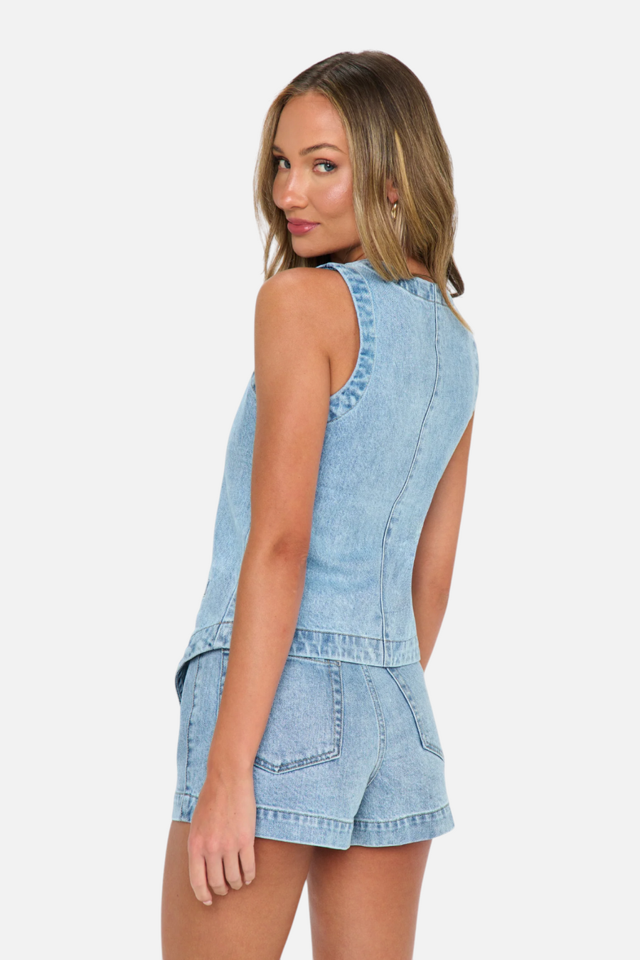 Show Me Your Mumu Pacifica Shorts in Slate Indigo