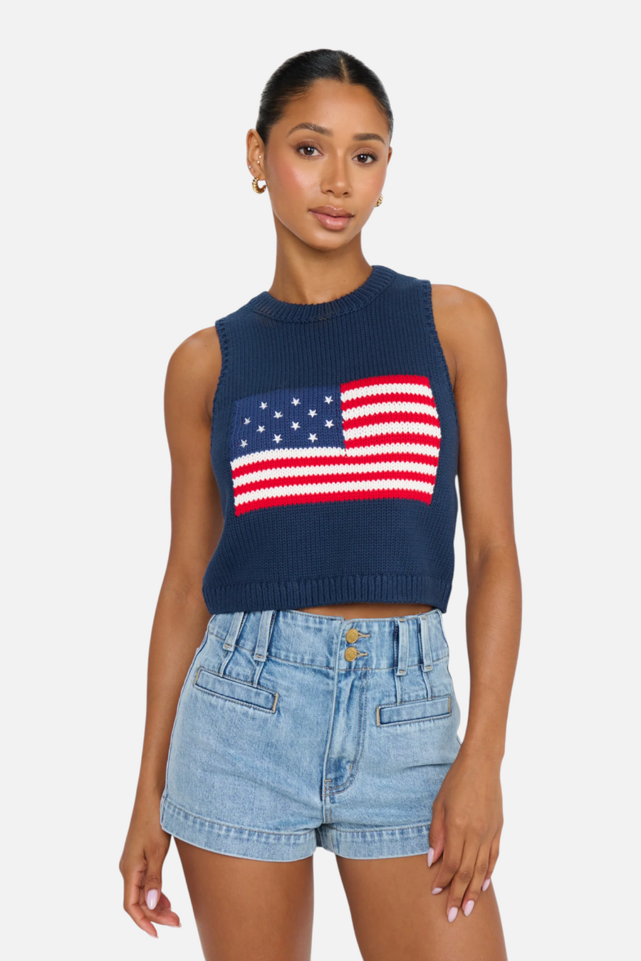 Show Me Your Mumu Pacifica Shorts in Slate Indigo