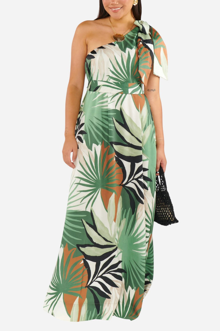 Show Me Your Mumu Jackie Maxi Dress in Caribbean Palms