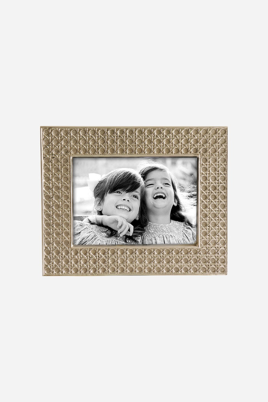 Beatriz Ball Sierra Modern Rattan in Gold - 5 x 7