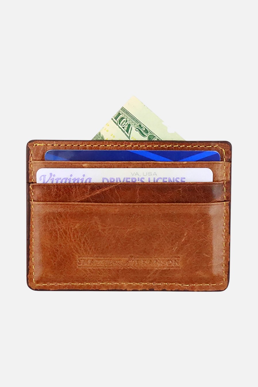 Smathers & Branson Golfer's Camo needlepoint card wallet — alternate view