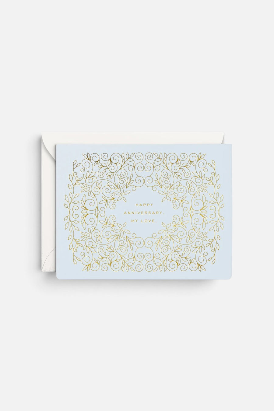 Smitten on Paper Anniversary My Love greeting card, front design.