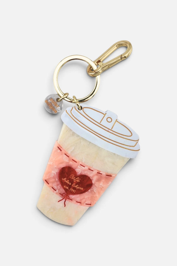 Solar Eclipse Cafe Coffee Cup Bag Charm