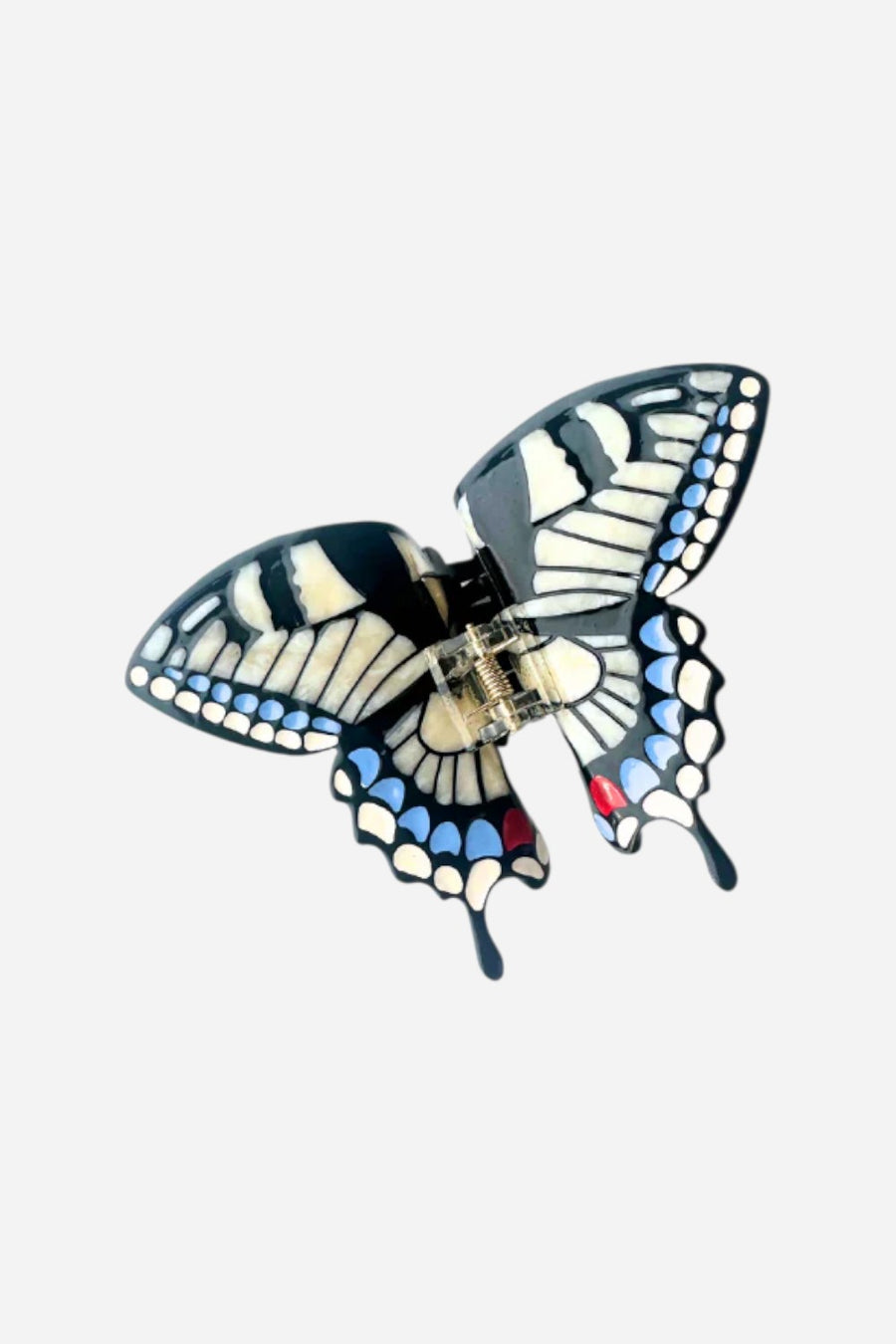Solar Eclipse Hand-Painted Swallowtail Butterfly Claw Hair Clip | Eco-Friendly