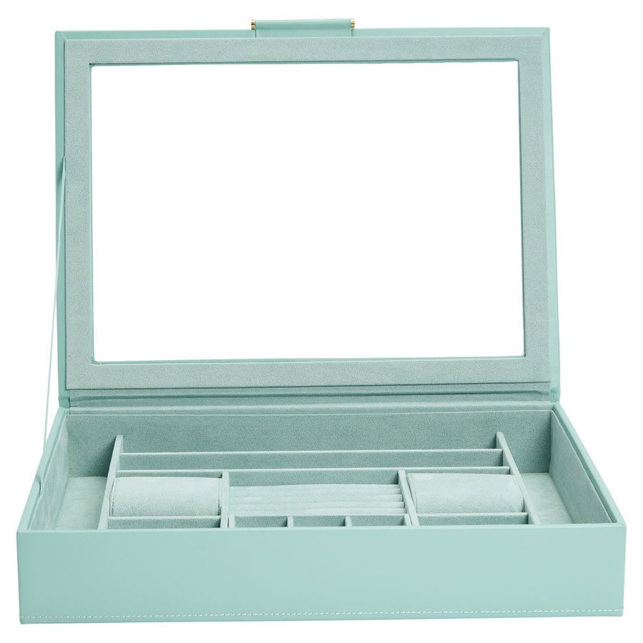 Wolf 1834 Sophia Jewelry Box With Window in Jade