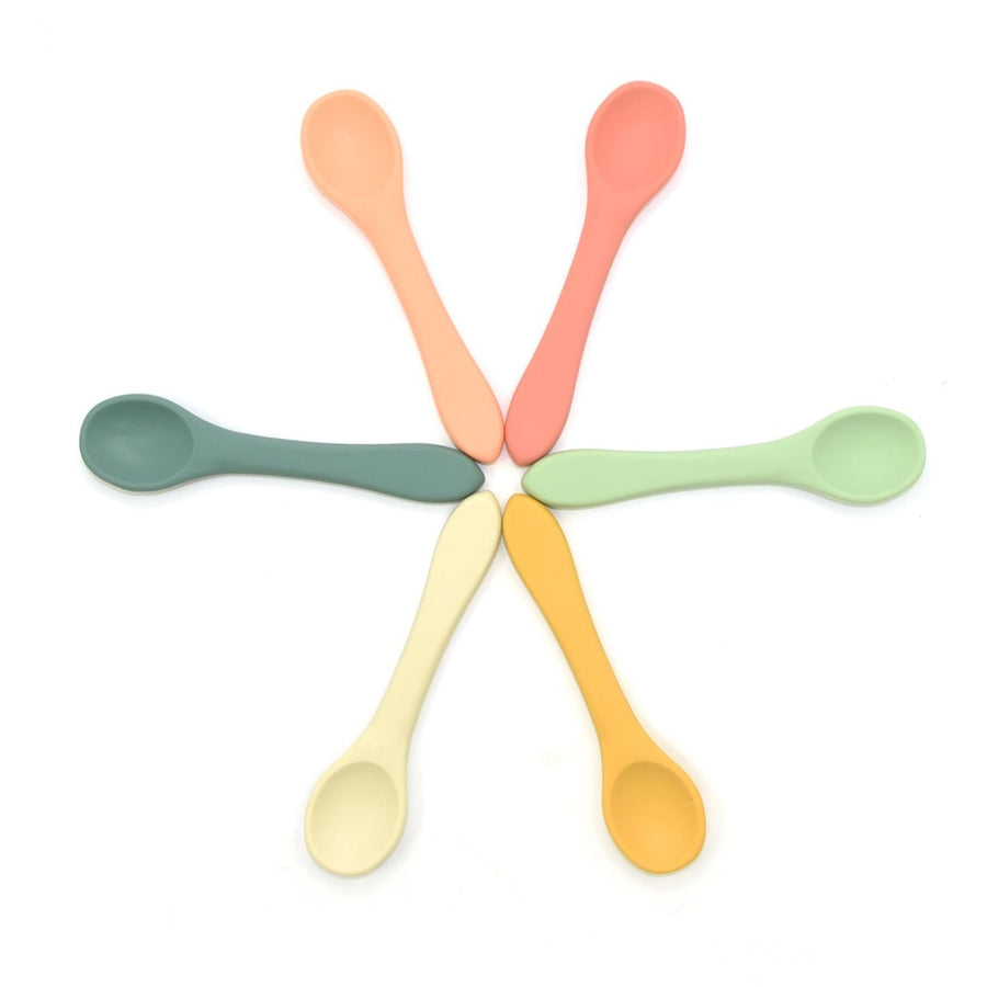 OB Designs Stage One Silicon Baby Spoon Set in Ocean