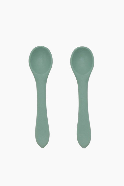 OB Designs Stage One Silicon Baby Spoon Set in Ocean