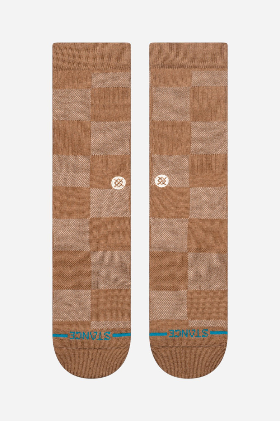Stance Cotton Crew Medium Cushion Socks in Down And Out - Brown