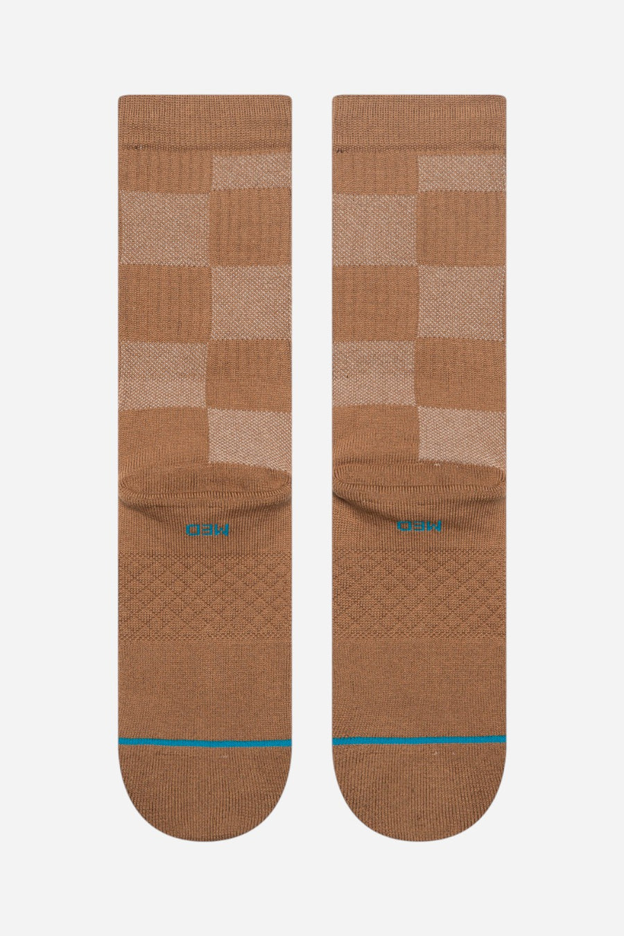 Stance Cotton Crew Medium Cushion Socks in Down And Out - Brown