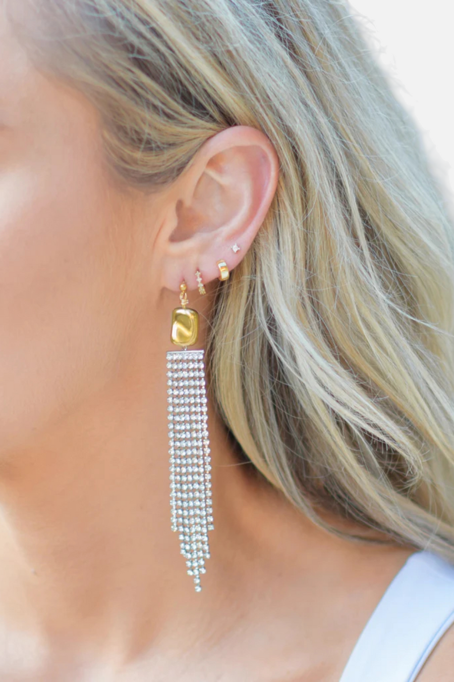 Farrah B Starlet Earrings in Mixed Metals