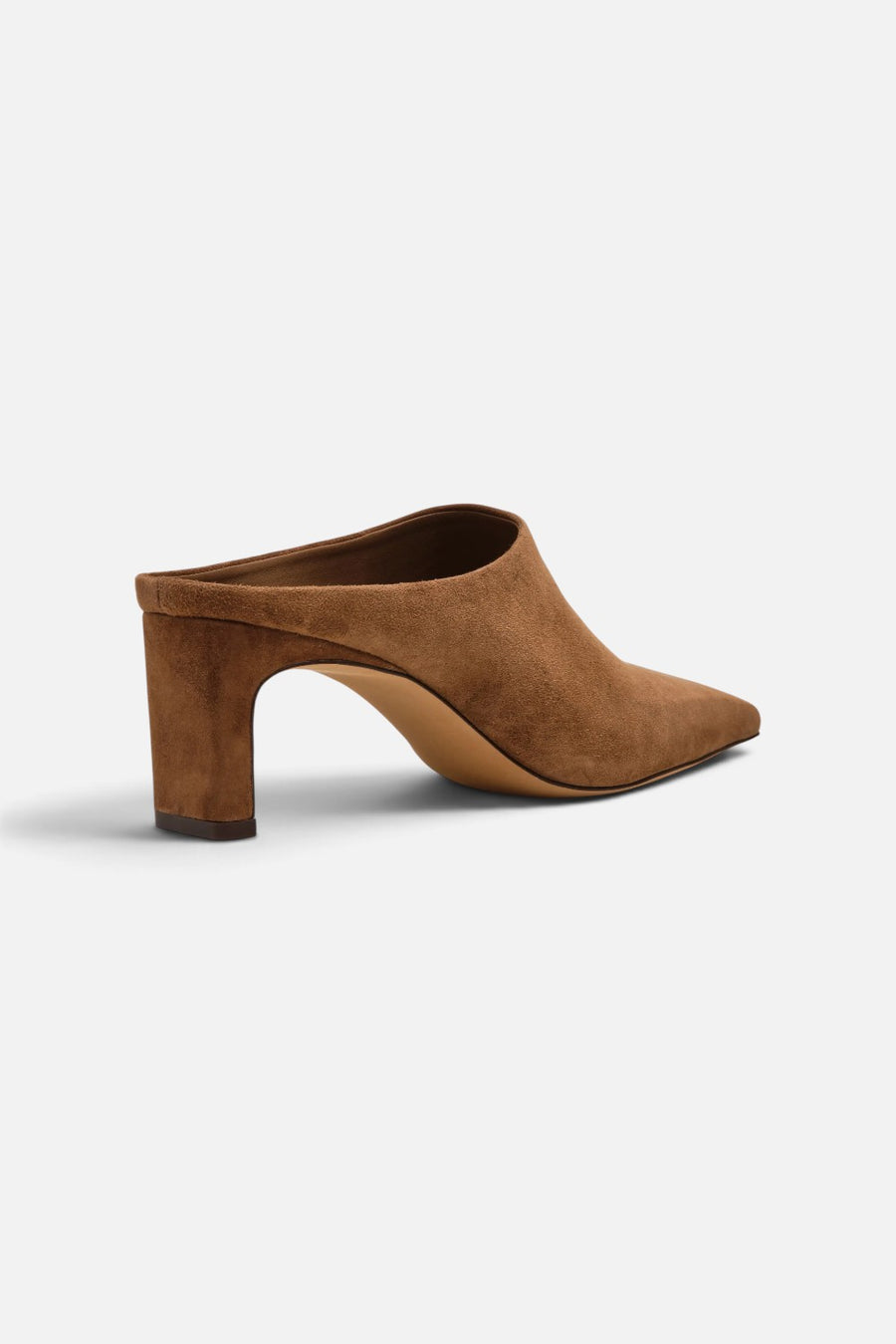 Steve Madden Jamason Heeled Mule in Light Brown Suede