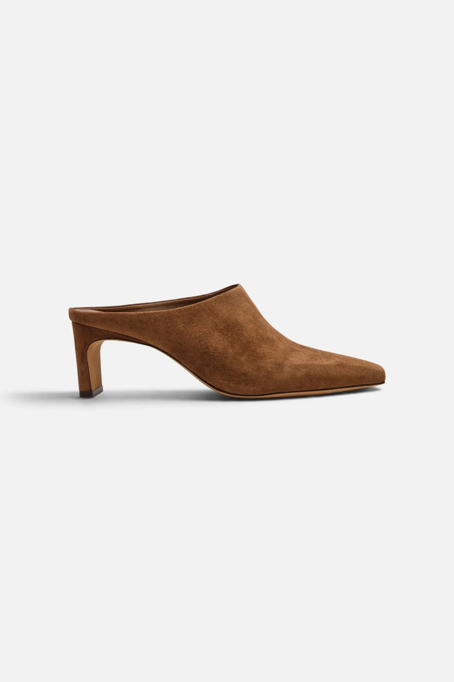 Steve Madden Jamason Heeled Mule in Light Brown Suede