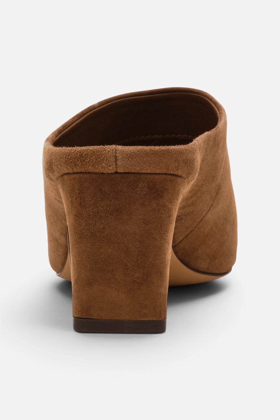 Steve Madden Jamason Heeled Mule in Light Brown Suede