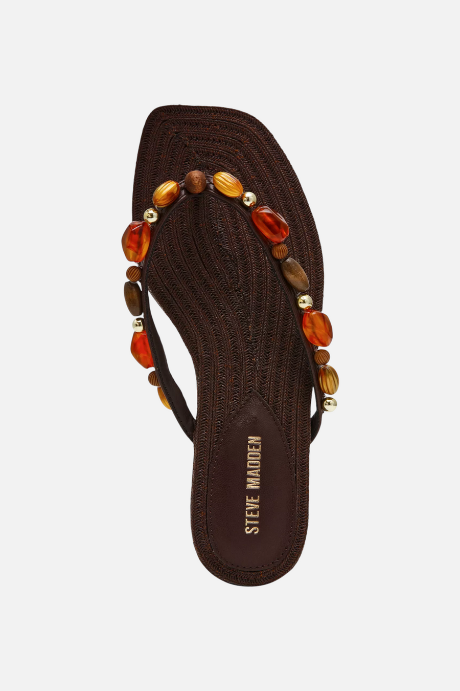 Steve Madden Marble Embellished Sandal in Brown
