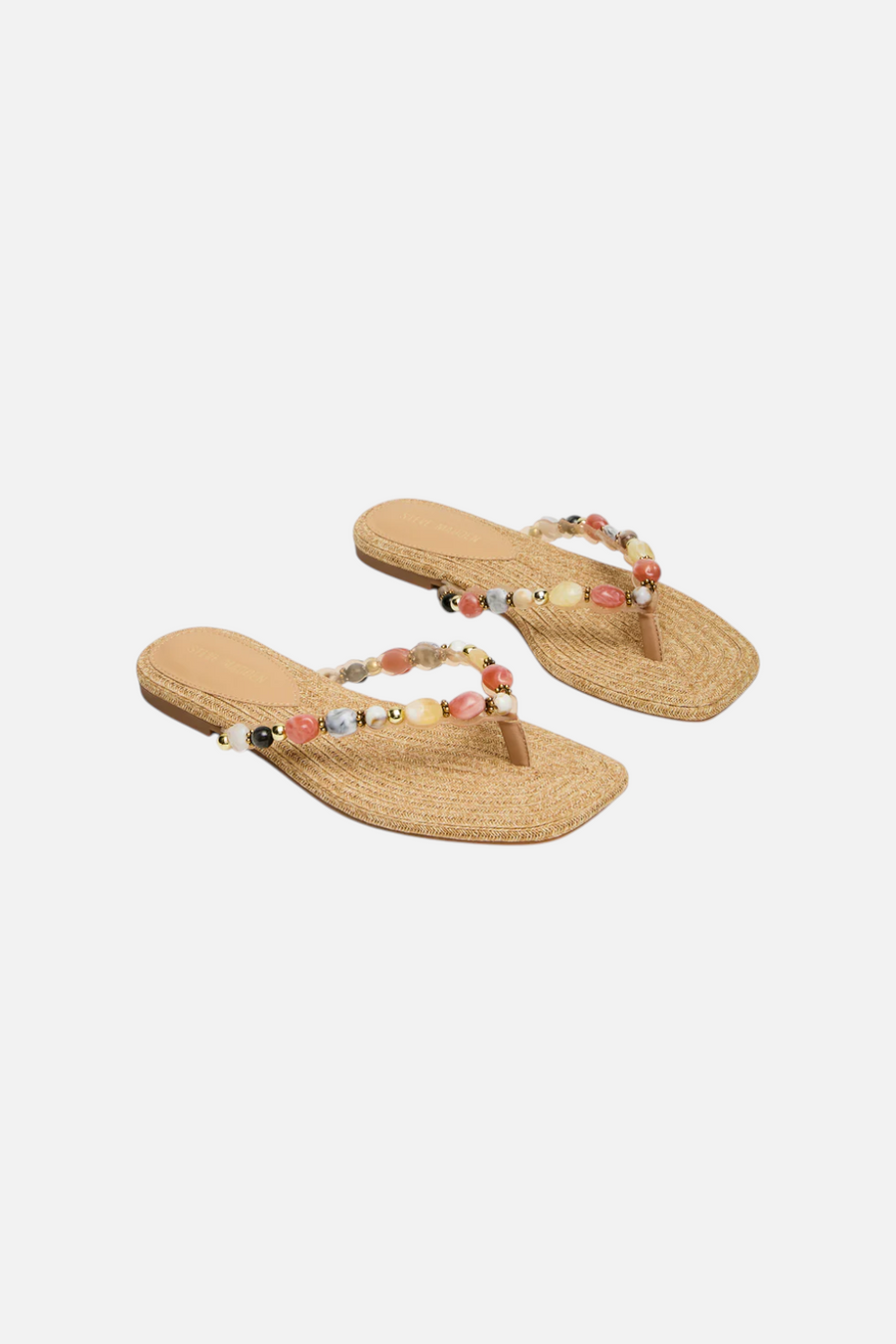 Steve Madden Marble Embellished Sandal in Natural – back view