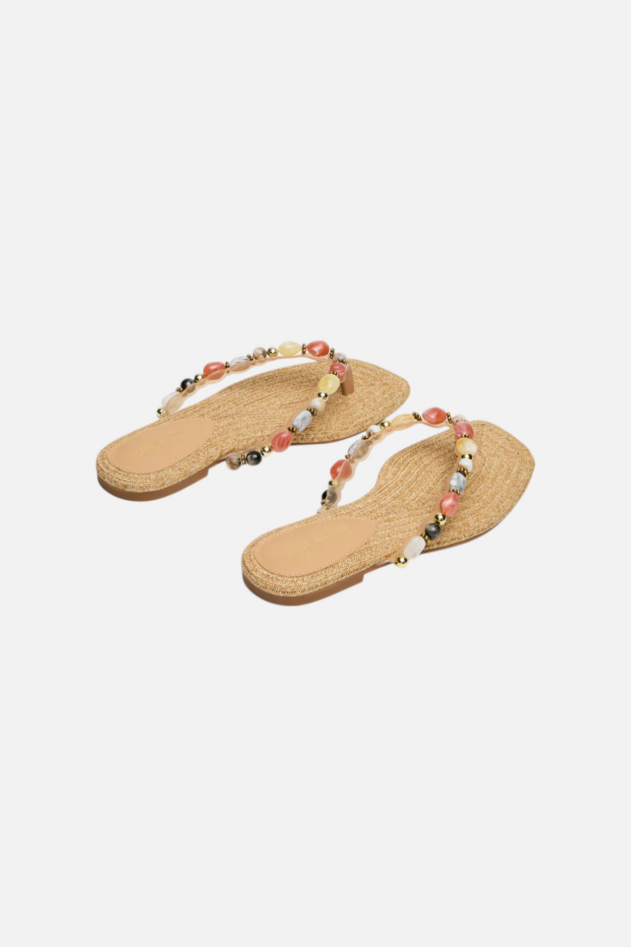 Steve Madden Marble Embellished Sandal in Natural – side view