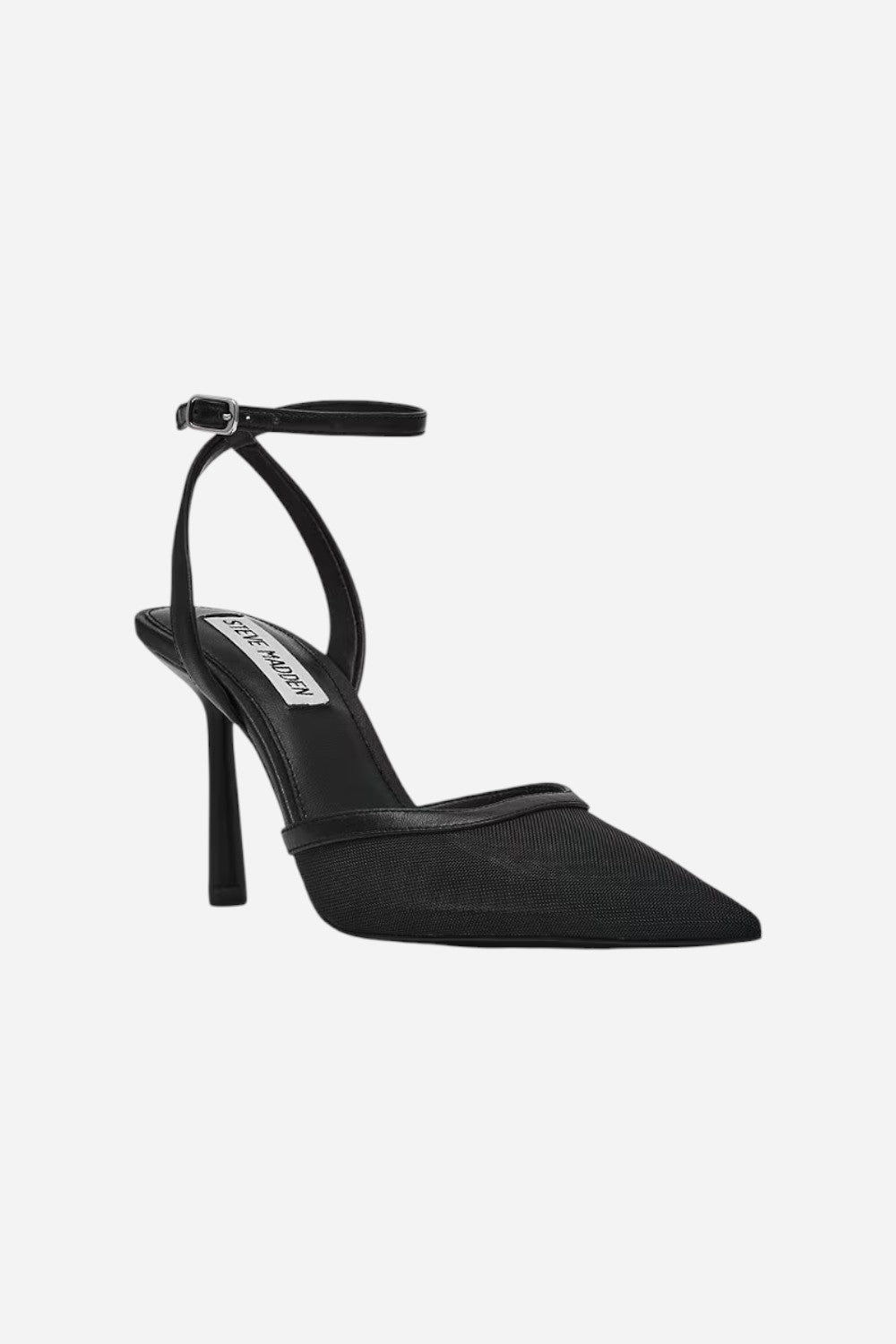 Steve Madden Alliance-M Pointed Toe Pump in Black – CHROME