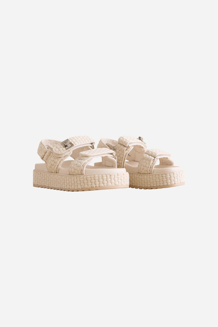 Steve Madden Bigmona Flatform in Bone Woven